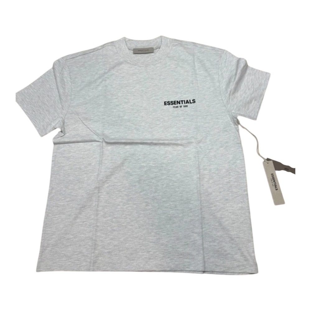Fear of God Essentials Light Oatmeal Tee Grey SS22 Brand New With Tags